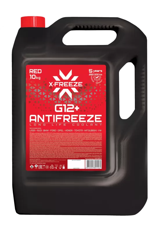 Антифриз X-FREEZE G12+ 10кг
