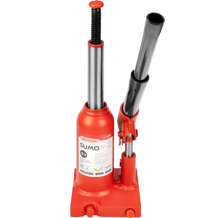 Домкрат гидрав бутылочный SKYWAY SUMO 3т h 180-345мм в кейсе