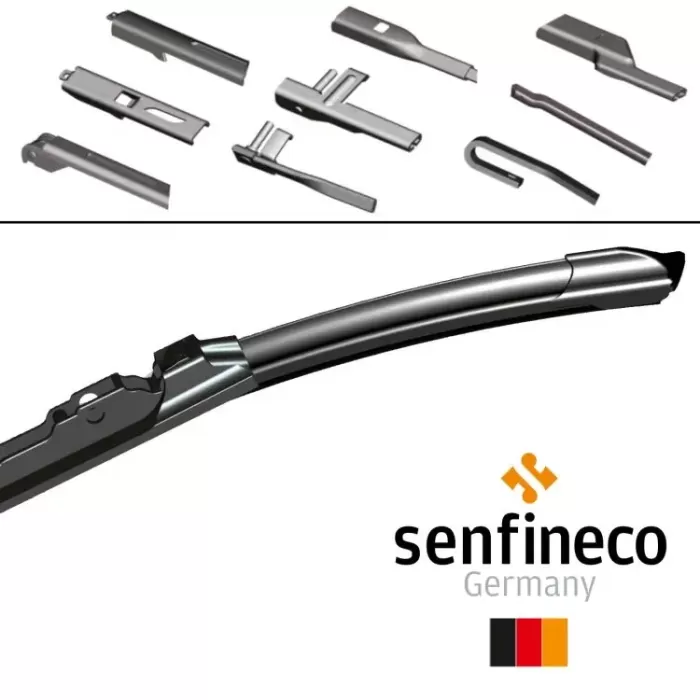 3972 Щетка стеклоочистителя бескаркасная SENFINECO Flat Multi Wiper Blade 18 (450 мм)