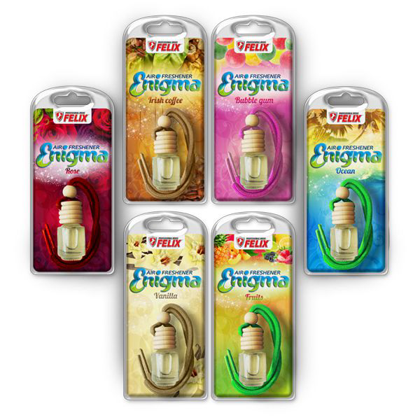 Ароматизатор подвесной с дерев. кр. FELIX Жевательная резинка 6мл.