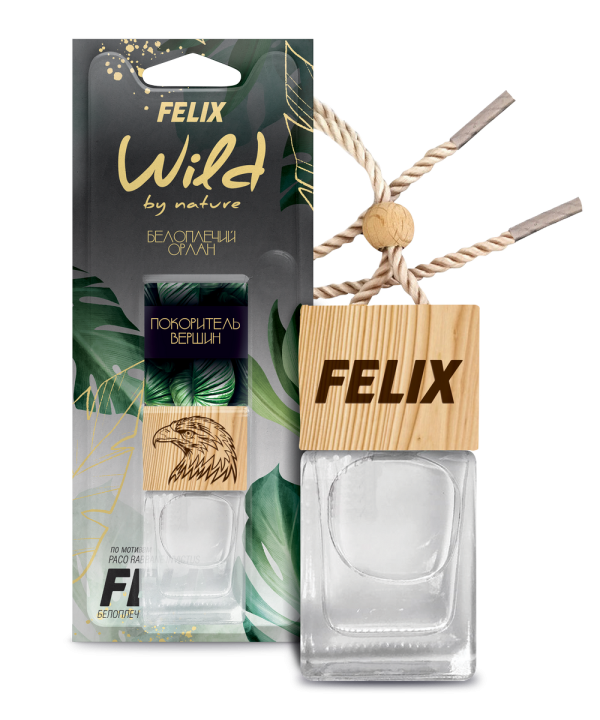 Ароматизатор автомобильный подвесной FELIX WILD BY NATURE Белоплечий орлан