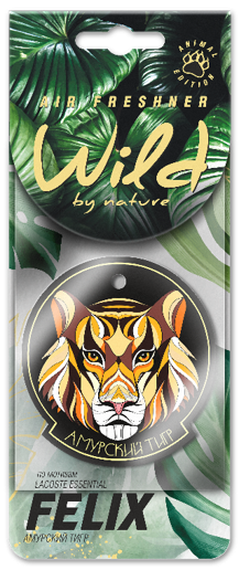 Ароматизатор бумаж. FELIX WILD BY NATURE Амурский тигр