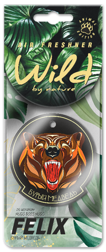 Ароматизатор бумаж. FELIX WILD BY NATURE Бурый медведь