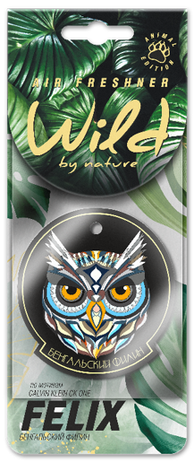Ароматизатор бумаж. FELIX WILD BY NATURE Бенгальский филин