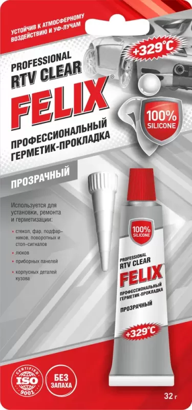 Профессиональный герметик-прокладка FELIX (прозрачный) 32г