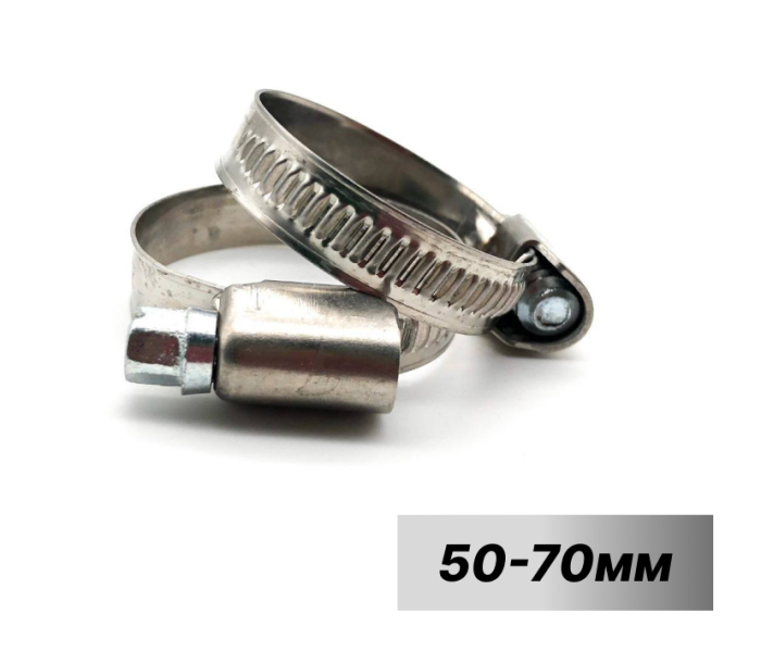 Хомут червячный Экофикс 50-70 мм/9 W2 Мир Хомутов