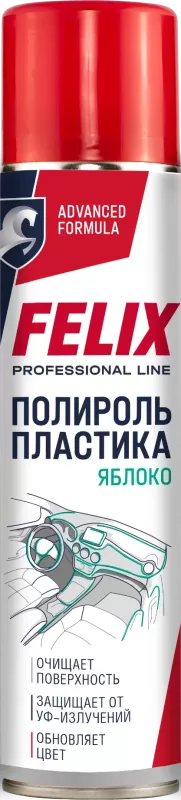 Полироль пластика Felix "Яблоко" в аэроз. уп. 400мл