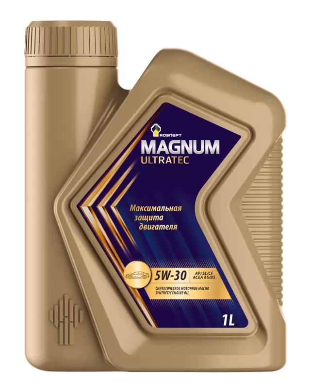 Масло моторное Rosneft Magnum Ultratec 5W30, канистра 1 л