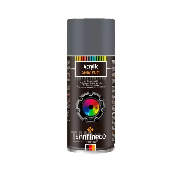 5002 Акриловый грунт-спрей SENFINECO Primer Acrylic Black (черный) 400мл RAL9005