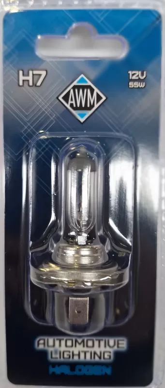 Лампа галогенная AWM H7 12V 55 W (PX26D) блист.