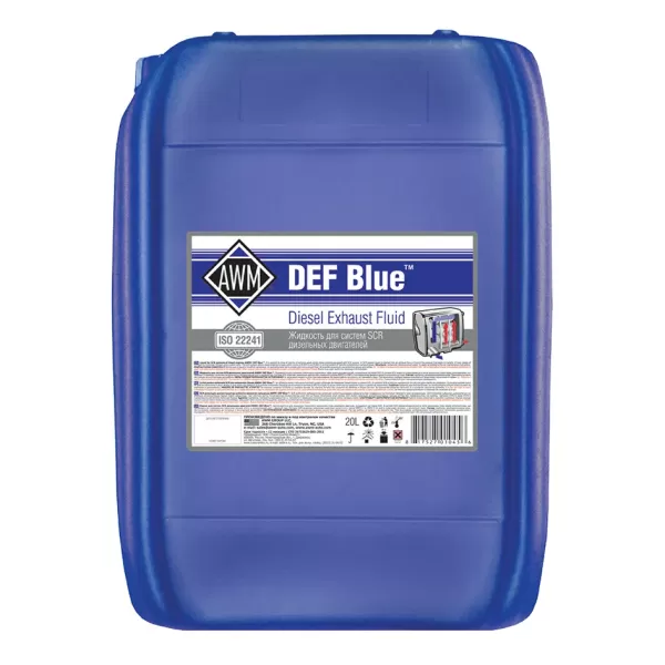 Жидкость для систем SCR дизельных двигателей AWM DEF BLUE20л