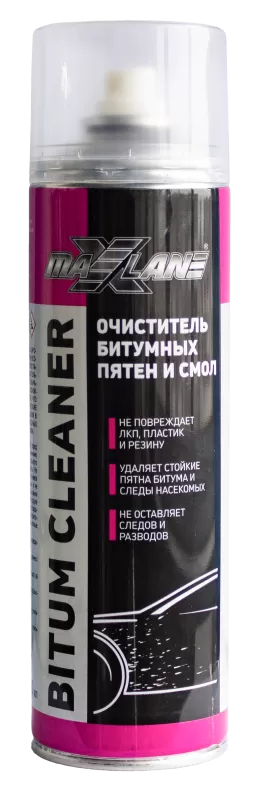 Очиститель битумных пятен и смол MAXLANE Bitum cleaner, аэрозоль 650 мл,