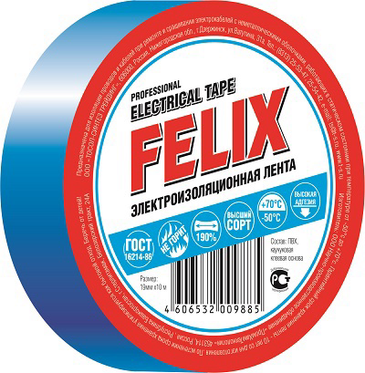 Изолента ПВХ FELIX синяя
