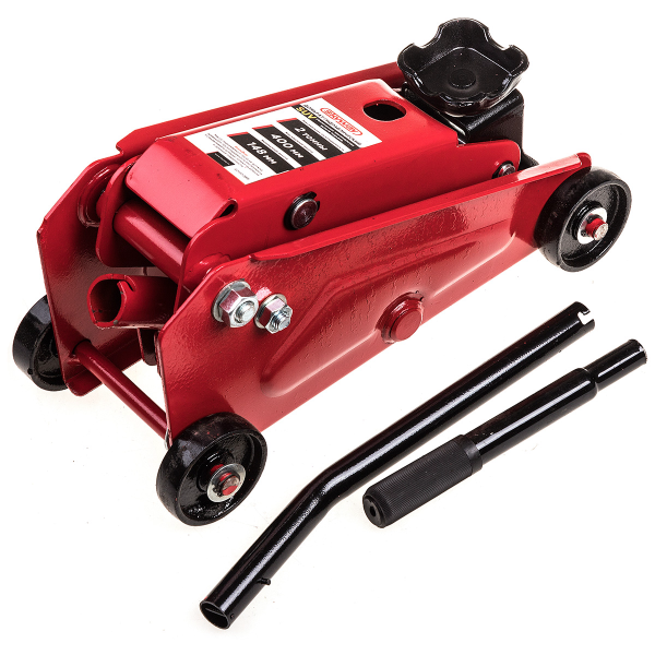 Домкрат гидравлический подкатной 2т h 148-400мм SKYWAY