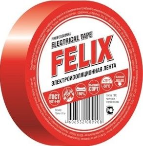 Изолента ПВХ FELIX красная